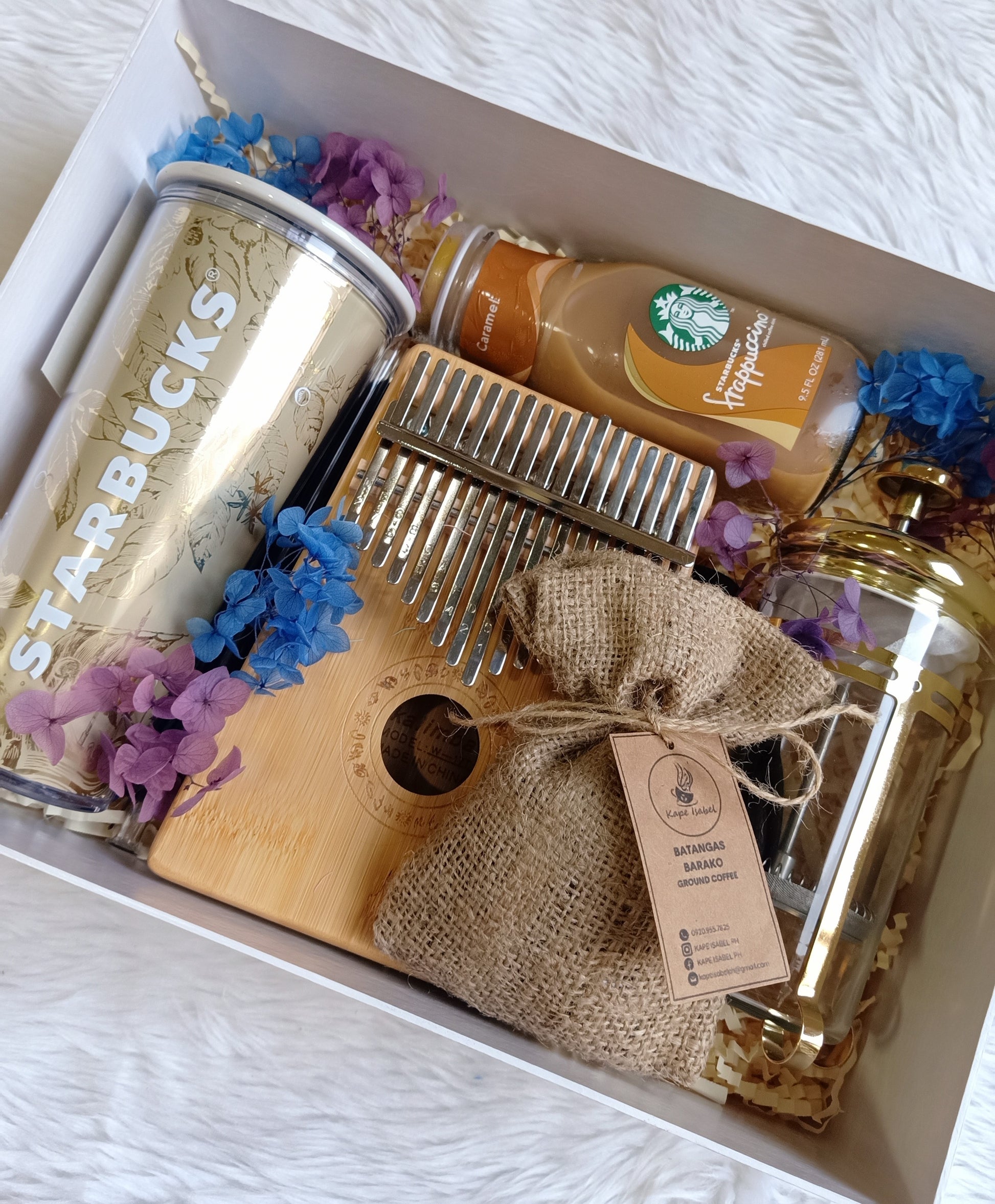 Starbucks Coffee & Coffee Press Gift Basket